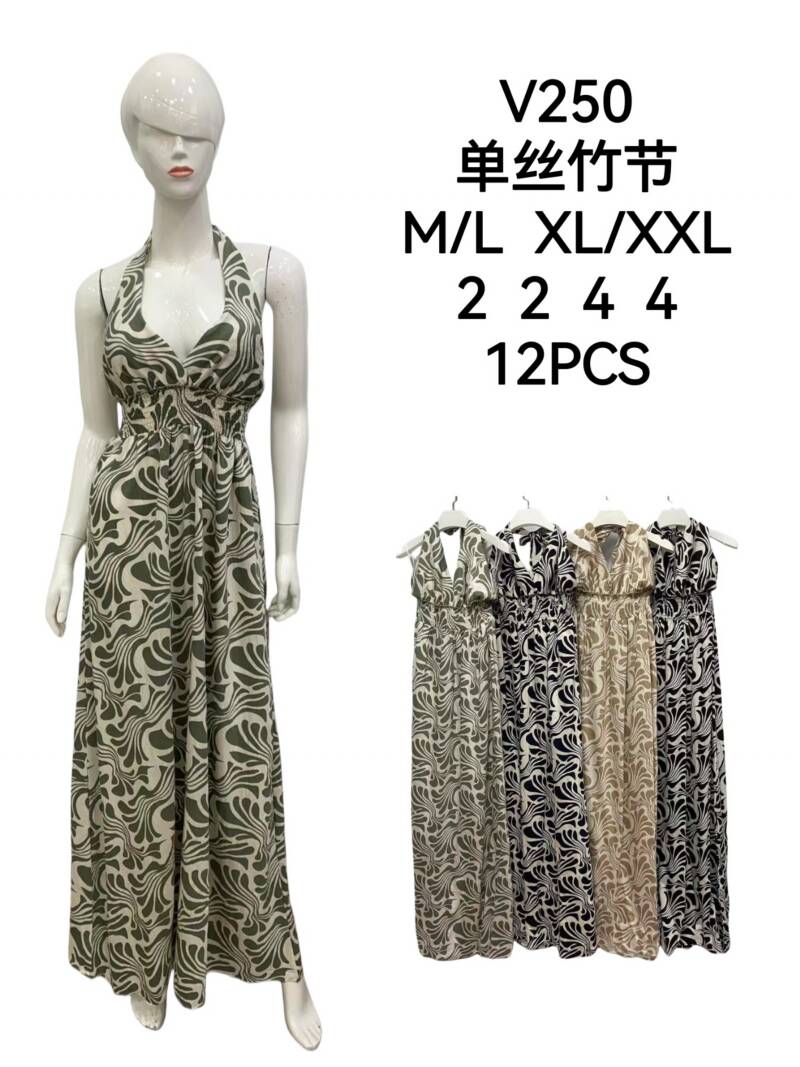Sukienki damskie Roz M/L-XL-2XL, Mix kolor Paczka 12 szt